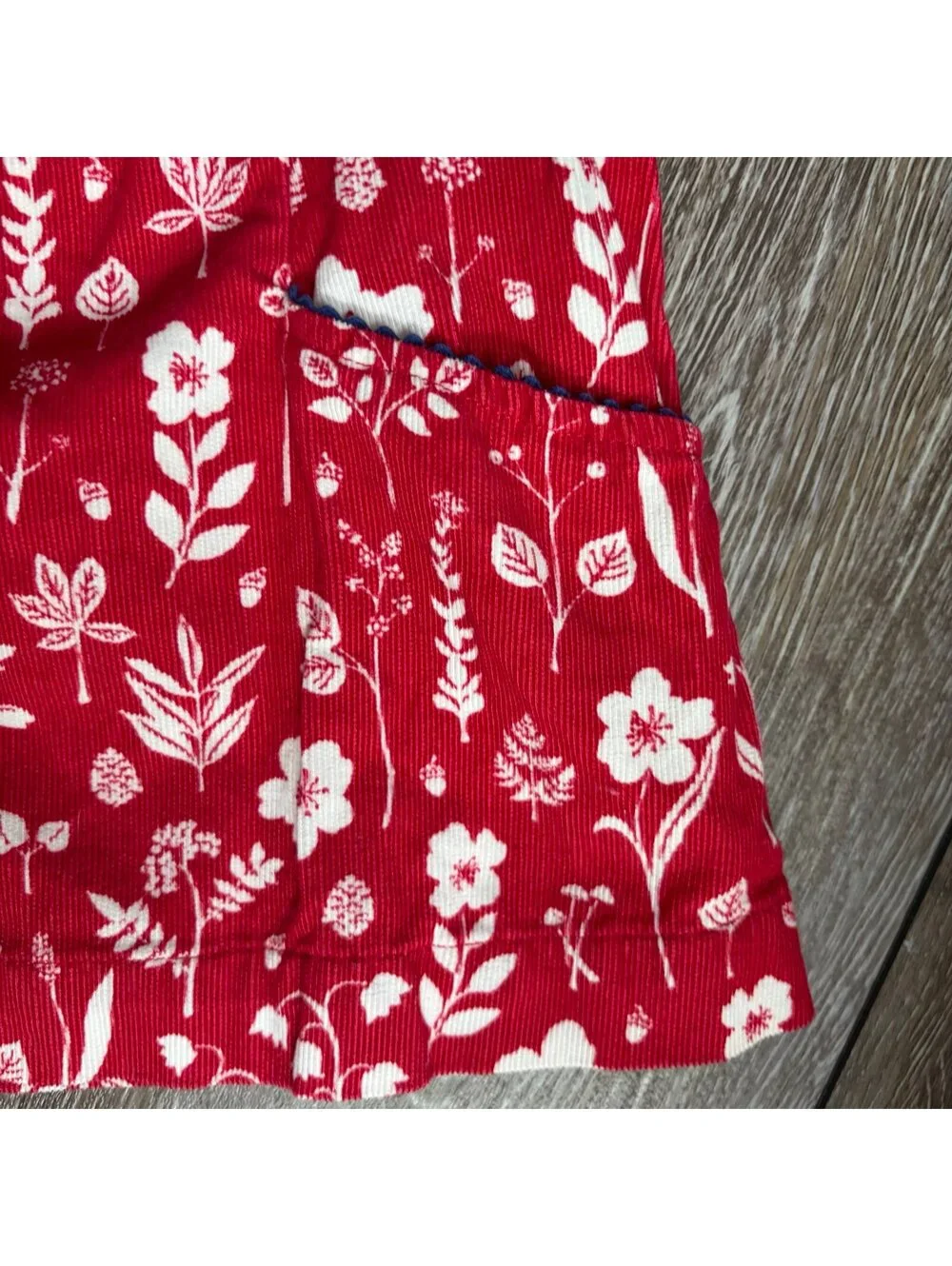 Baby Boden Corduroy Floral Dress